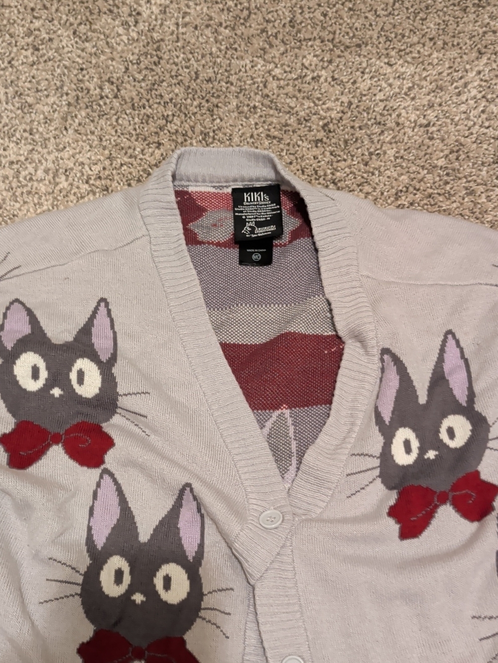 Gray Kiki's Delivery Service Cardigan Sweater
